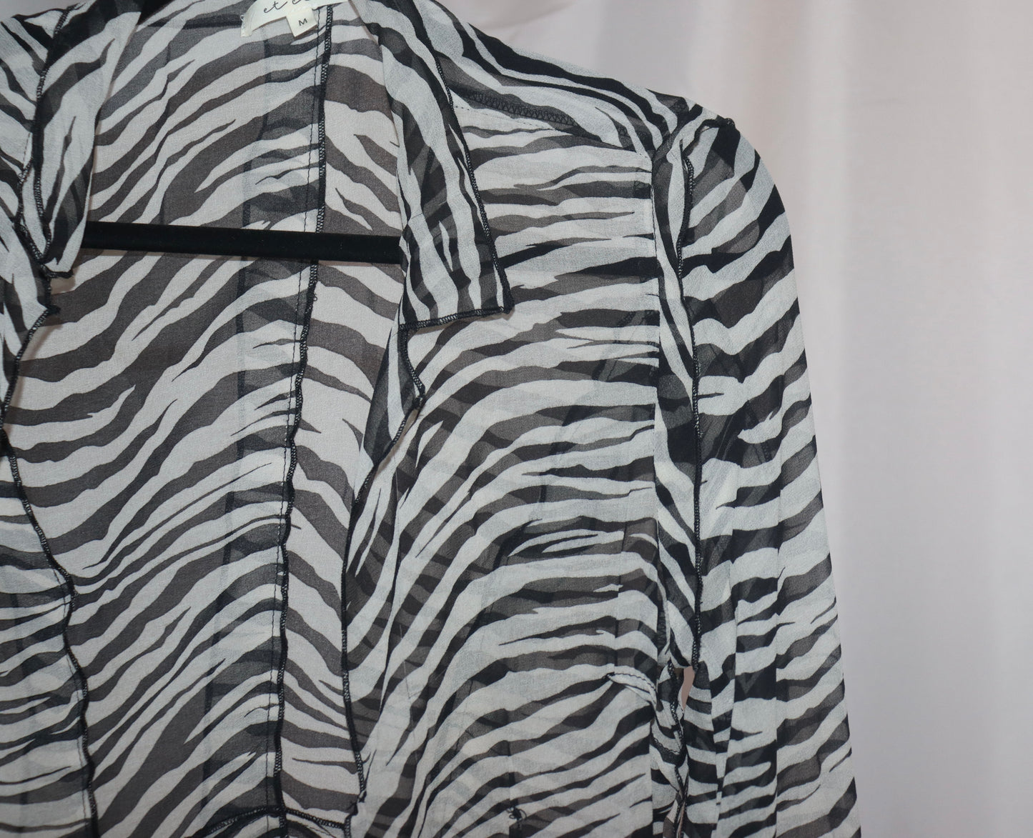 Sheer Zebra Top